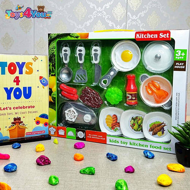 KIDS KITCHEN FOOD SET - 14 PIECE
